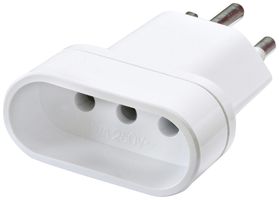 Spina d'adattazione Brennenstuhl 3L 10A 230VAC T L (IT)/T12 bianco