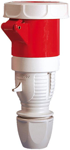 Kupplung CEEtyp 5L 63A 6h IP67 mit Kabelverschraubung