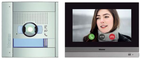 Kit citofono porta video MyHOME, Hometouch 7" e Sfera New Allmetal, nero