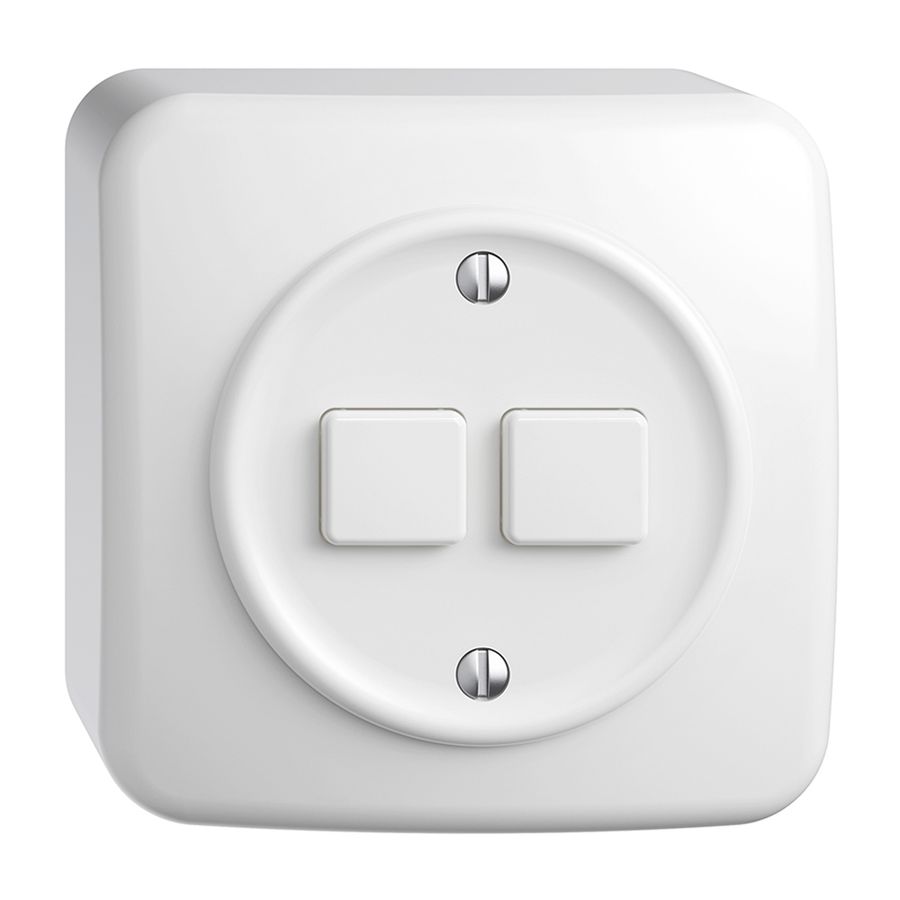 Interrupteur AP 2K/2T WLAN Sdue Wiser blanc