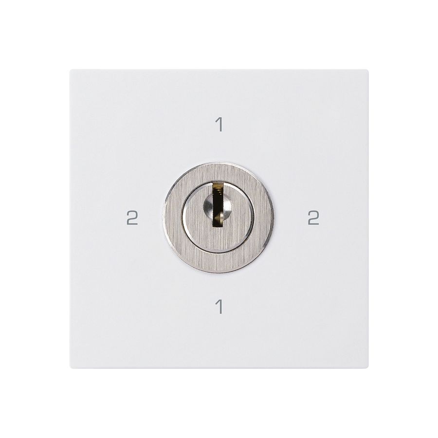 Drehschalter kallysto 3/1L weiss mit Schloss Kaba 8