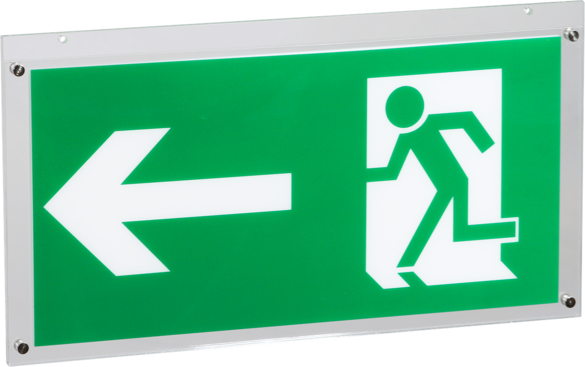 Piktogramm-Scheibe ESYLUX SLD, zweiseitig rechts/links