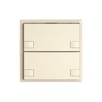 KNX-Taster RGB EDIZIO.liv SNAPFIX® Temperaturfüh.o.LED 2×Taste 2-Tbed.cr