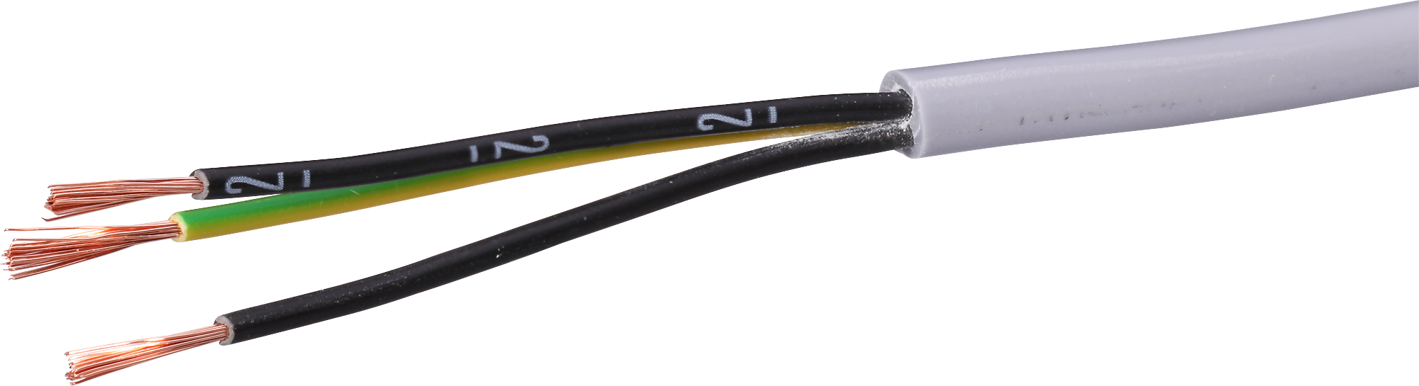 Steuerkabel LiYY 3×0.75mm² nummeriert grau