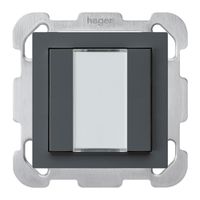 Poussoir ENC kallysto B KNX 2× s/e-link anthracite