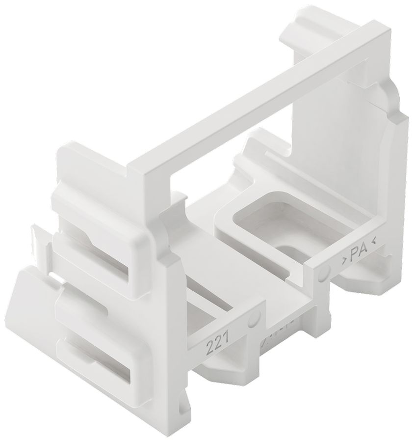 Adaptateur de fixation WAGO s.décharge de traction p.10×4mm² à vis bc