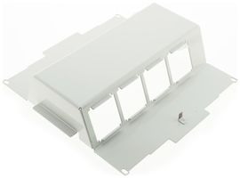 Einbausatz Woertz leer 2×4 Mosaic 45×45mm für WAK250/75 oder DAK250 lichtgrau