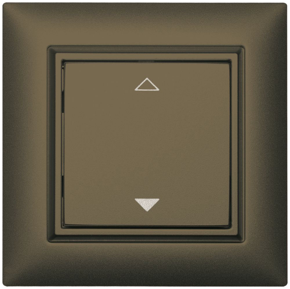 Pulsante RF AP ALADIN EnOcean EDIZIOdue, 1-volta, marrone, V/Λ