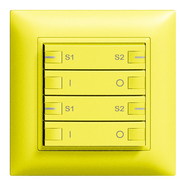 Poussoir ENC ZEP ON-OFF scène 2c/4t station cen-sec.EDIZIOdue lemon