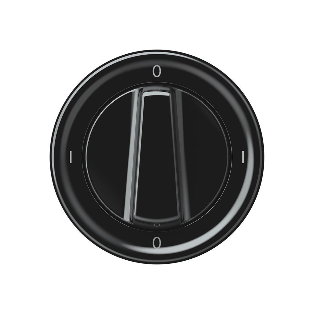 Interruttore rotativo origin interruttore 0/2L 16A 250V 0-I-0-I 60×60mm nero