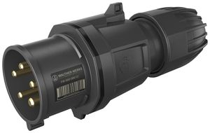 Spina CEE NEO 5P 32A 500V 7h nero IP54 morsetto senza vite