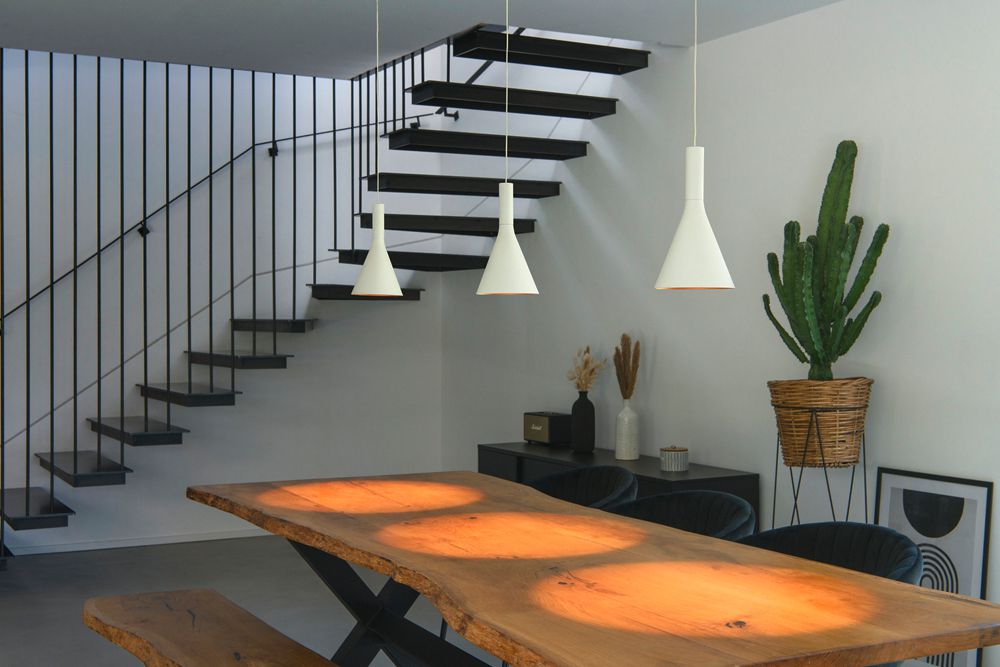 Abat-jour SLV LALU CONE acier Ø152×170mm blanc or à teinte unie