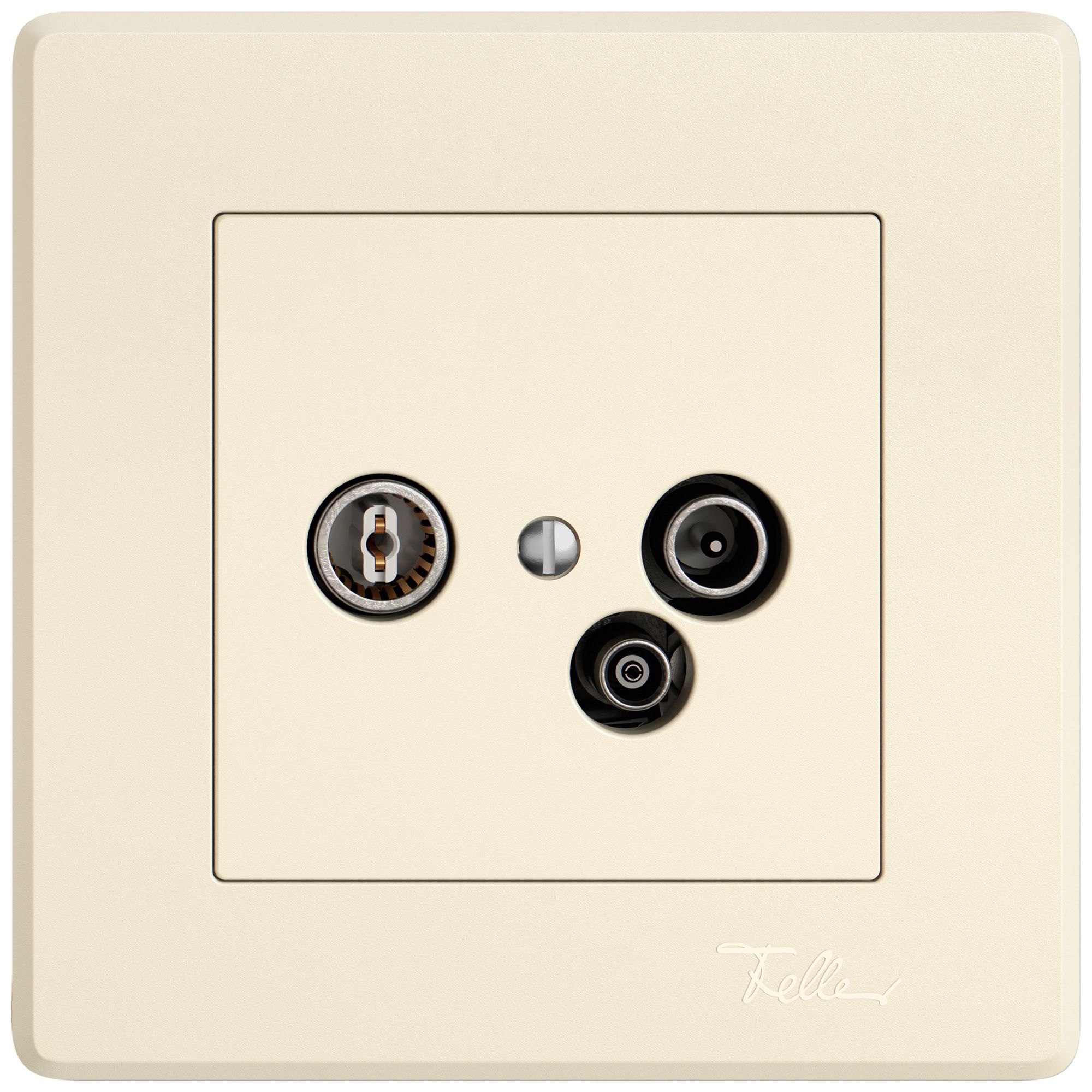 UP-Antennendose TV-R-Daten EDIZIO.liv SNAPFIX® 23dB cr