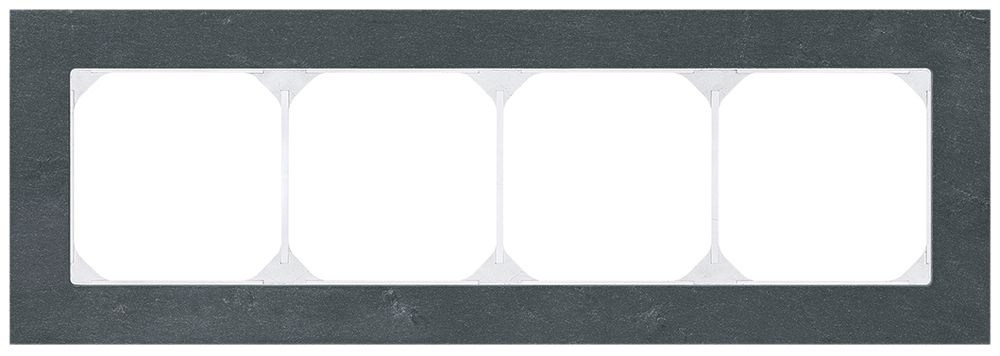 Abdeckrahmen KAL.art 1×4 94×274mm Schiefer schwarz