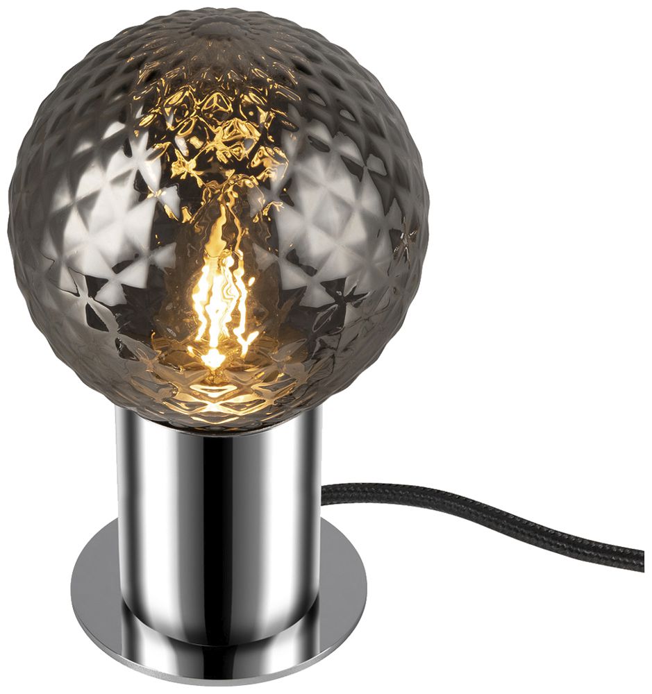 Tischleuchte SLV VARYT E14 1×6W Schalter Ø90×90mm Chrom