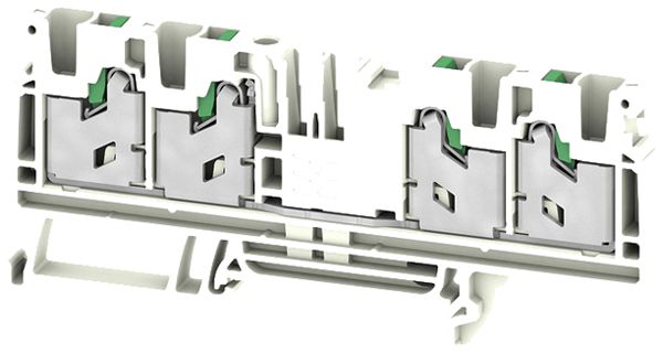 Borne de passage joignable WM S4C 4mm² 32A 1000V ressort 4×1 DIN35 bc