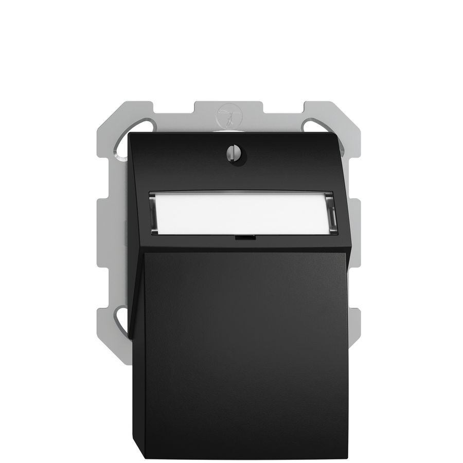 Kit de montage ENC Edue FM, avec capot de sortie droite, pour 2×Keystone, noir