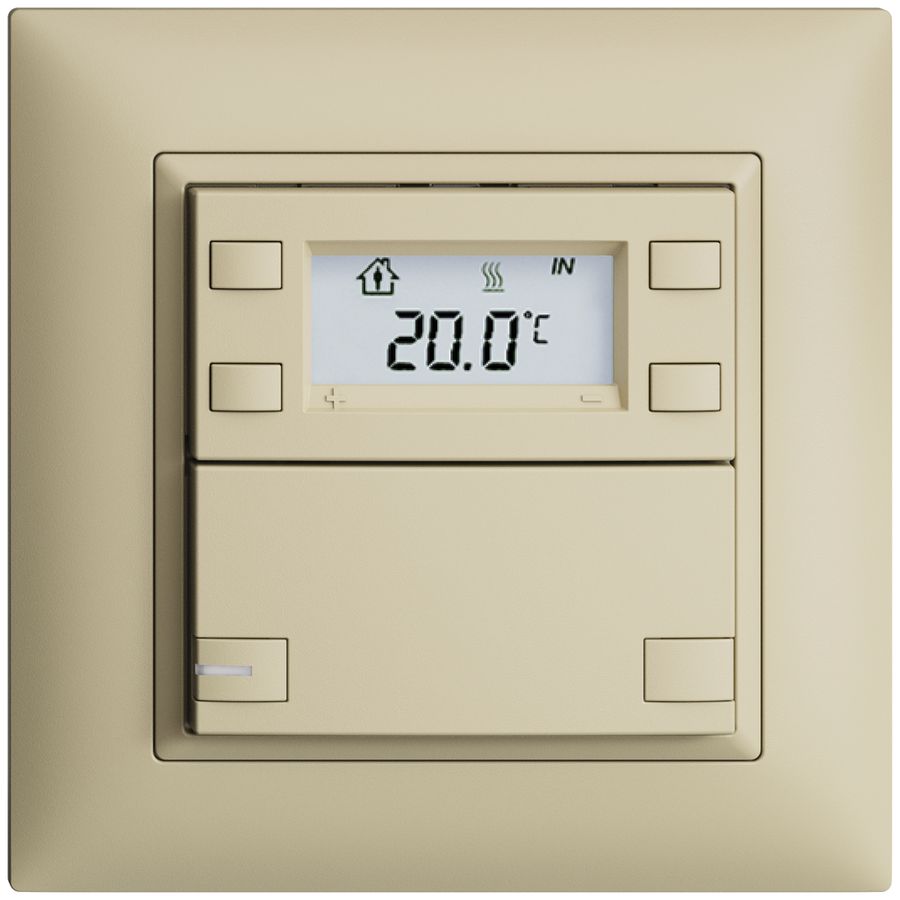 Pulsante RTH INC KNX 1×EDIZIOdue FMI vanille, con LED RGB