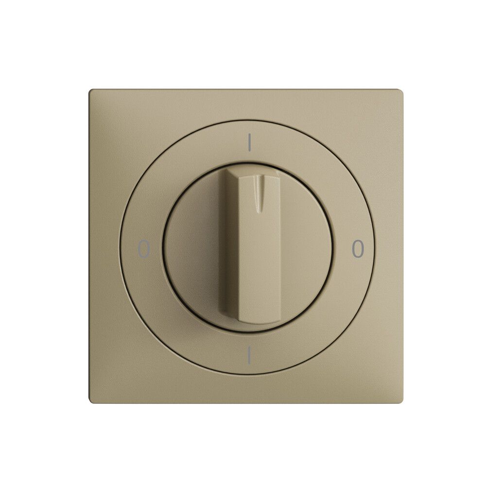 Frontset EDIZIOdue 0-1-0-1 sand 60×60mm für Drehschalter