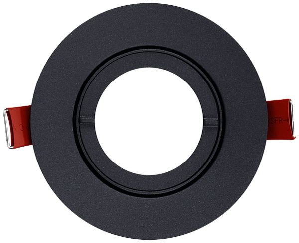 EB-Spot Sylvania Inset Trend 75 1×GU10 IP20/44 Ø95mm schwarz Indoor