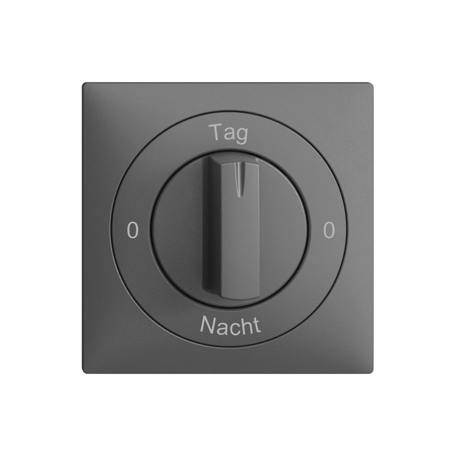 Kit front. 0-Tag-0-Nacht EDIZIOdue grigio scuro 60×60mm per interr.rot