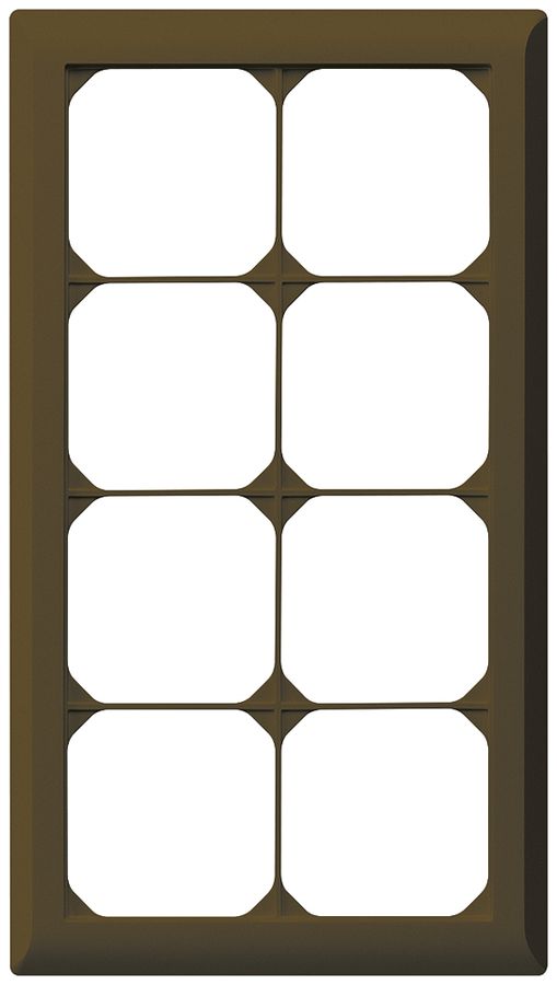 UP-Abdeckrahmen kallysto.line 4×2 braun 152×272mm