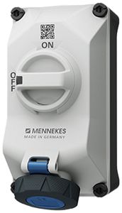 AP-Steckdose MENNEKES DUO 16A 3P 6h 230V IP67 Schalter Hilfskontakt 1S/1O