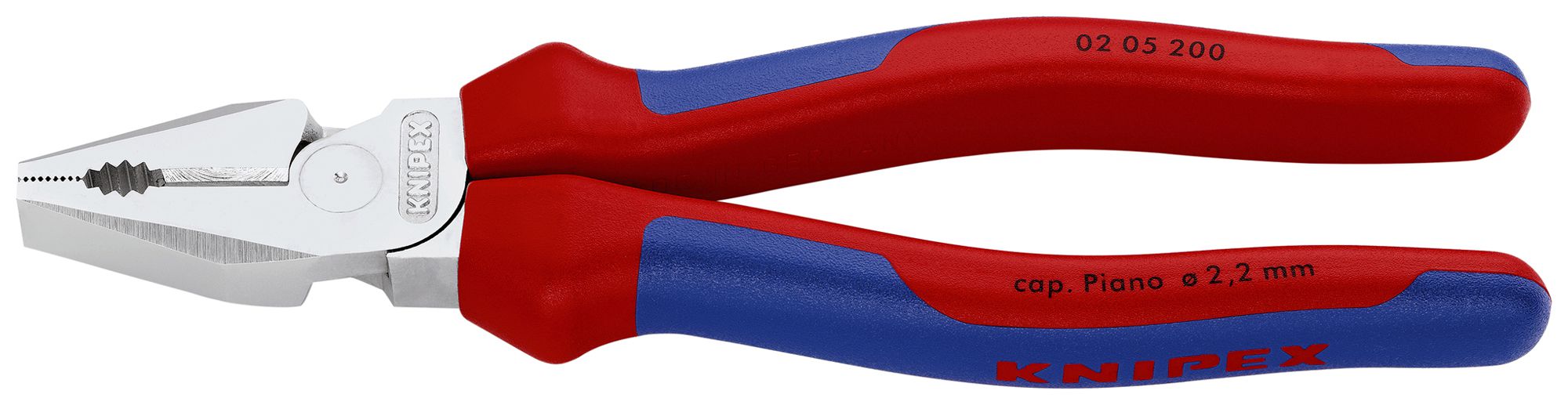 Pinza universale KNIPEX 200mm Ø2.2…2.8mm/13mm, 25mm²