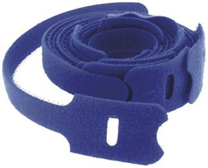 Collier à fermeture auto-agrippante 13×200mm bleu