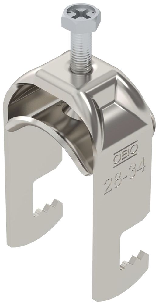 Fixation rapide BET 2056 pied à F métal 28…34mm 1×câble A2 1.4301