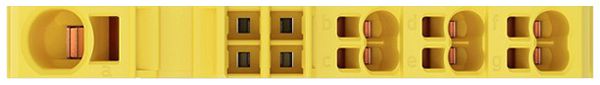 Borne de passage WAGO Contact TOPJOB S 1×6/6×1.5mm² jaune