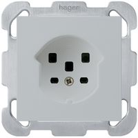 UP-Steckdose kallysto T25 hellgrau Schraubklemmen mit Befestigungsplatte