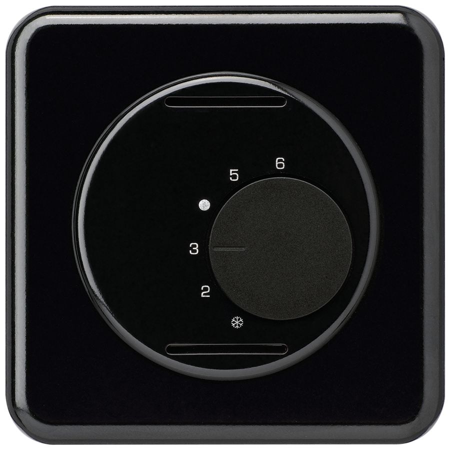 UP-Raumthermostat basico schwarz ohne Schalter