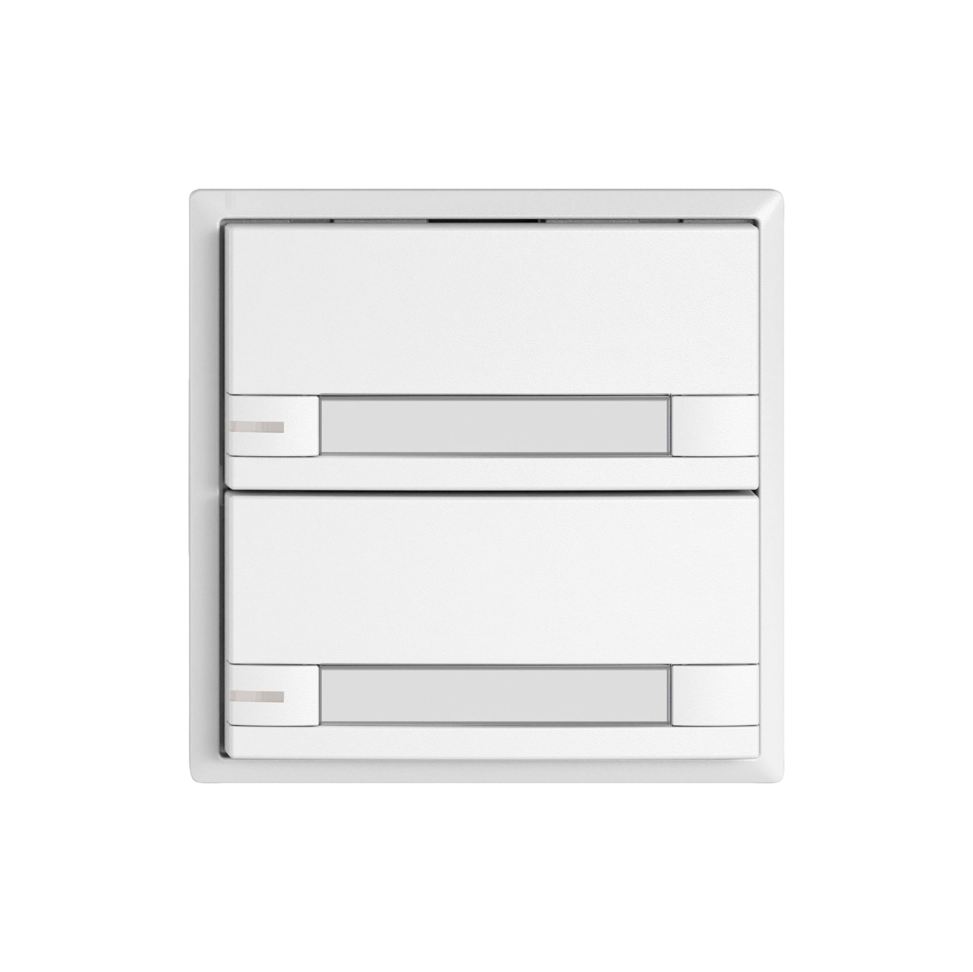 Universaltaster EDIZIO.liv UNI SNAPFIX® m.LED RGB 2× 2-Tbed.Pap.ws