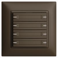 UP-KNX-Taster RGB EDUE FMI, 250mW, m.RGB-LED, m.Papier, 8×Taste, 1×Tastenb., cof