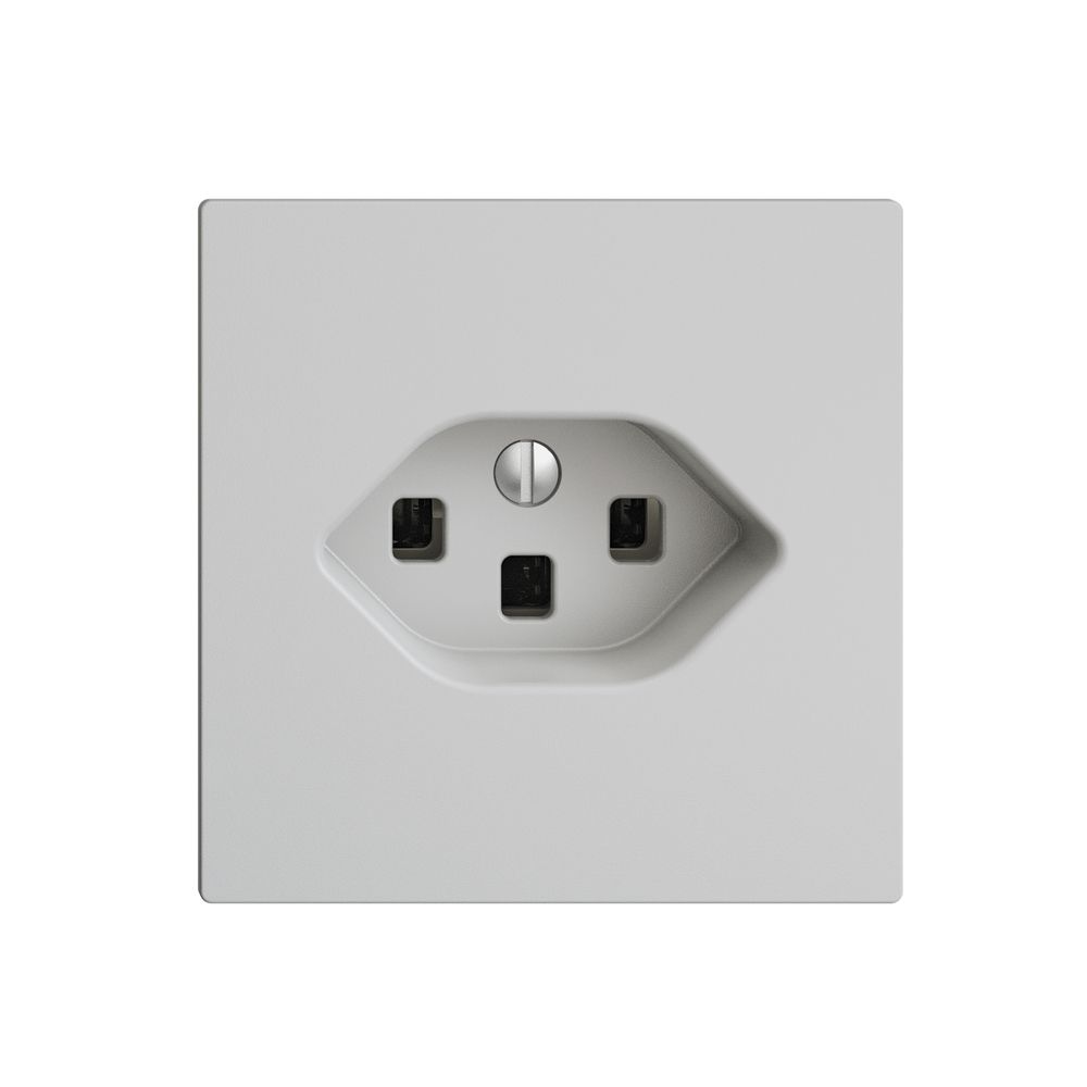 UP-Steckdose EDIZIOdue T23 16A hellgrau, mit Steckklemmen