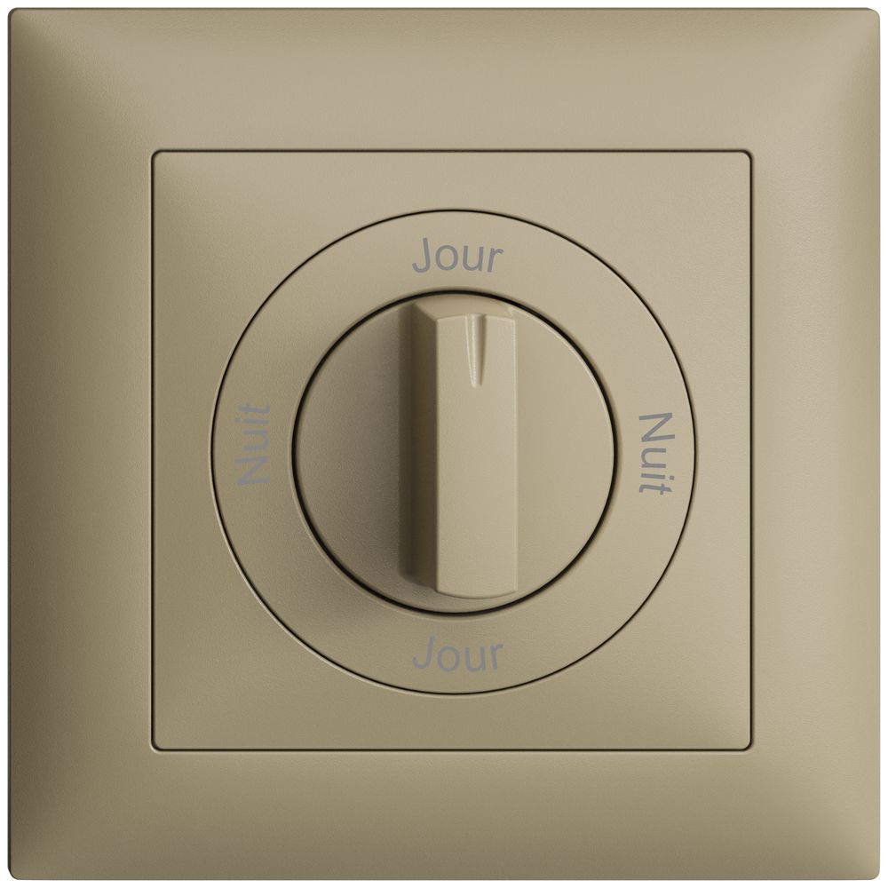 Frontset Nuit-Jour-Nuit-Jour EDIZIOdue 88×88mm sand