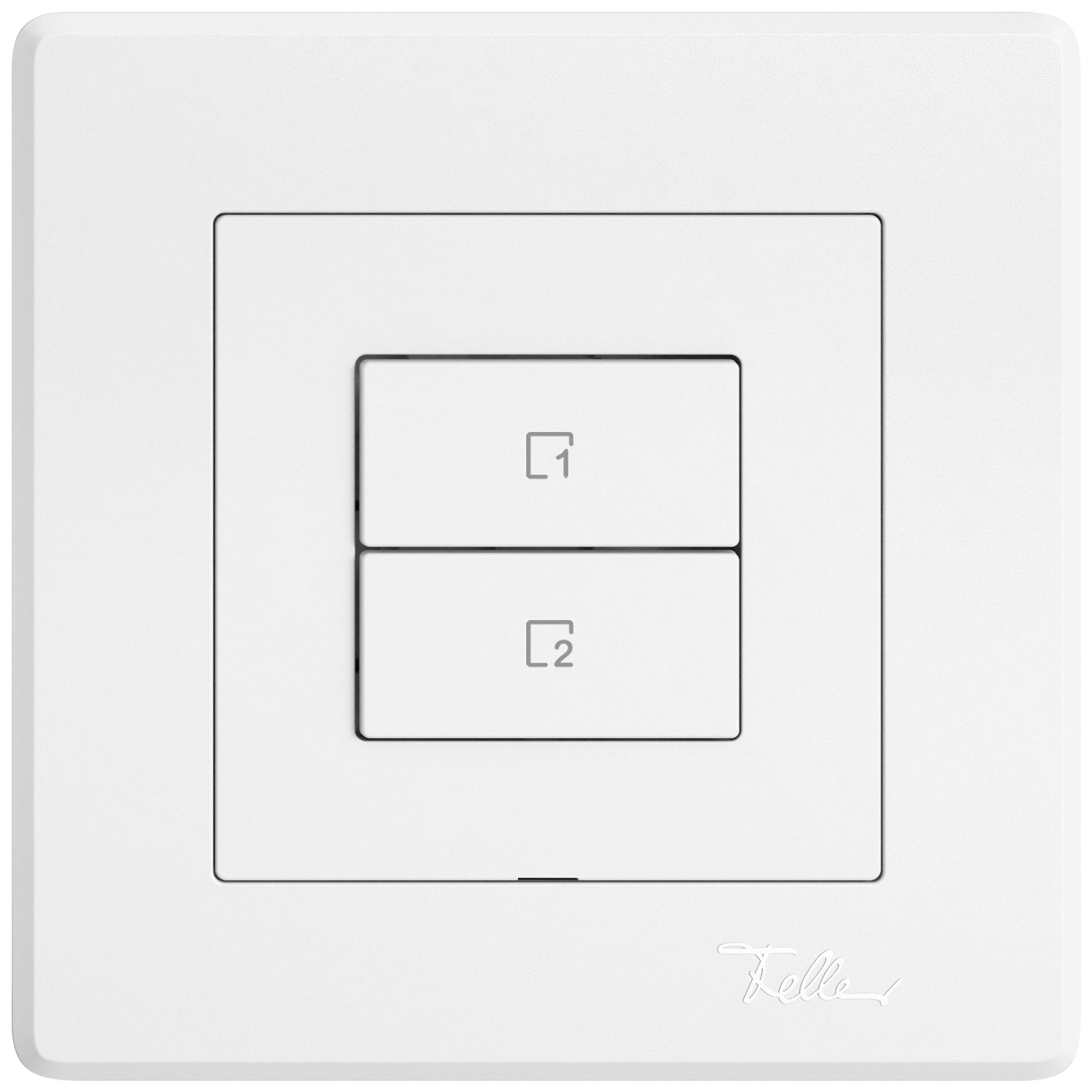 Poussoir scènes ENC EDIZIO.liv Wiser SNAPFIX® 2 scènes 2 touches bc