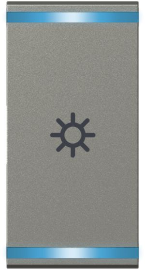 UP-Leuchtwippe Legrand magnesium, LICHT 1 Modul