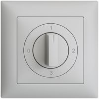 Kit frontale EDIZIOdue 0-1-2-3 88×88mm grigio chiaro per interruttore rotativo