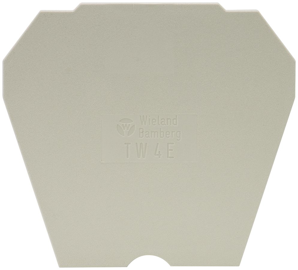 Cloison de séparation Wieland 4mm² gris pour borne 2 étages