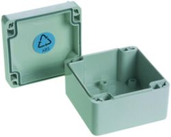 Boîtier AP PC 82×80×85mm, gris clair, IP65, Lithos Woertz