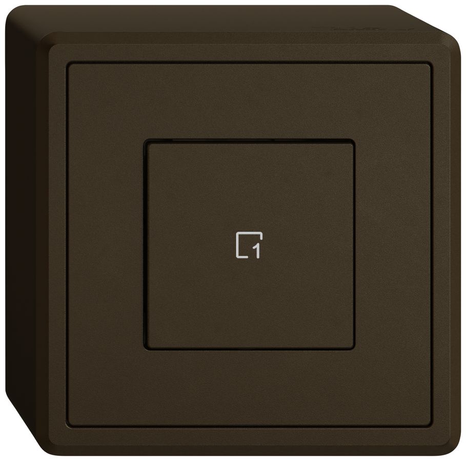 Poussoir scènes AP EDIZIO.liv Wiser SNAPFIX® 1 scène 1 touche WLAN br