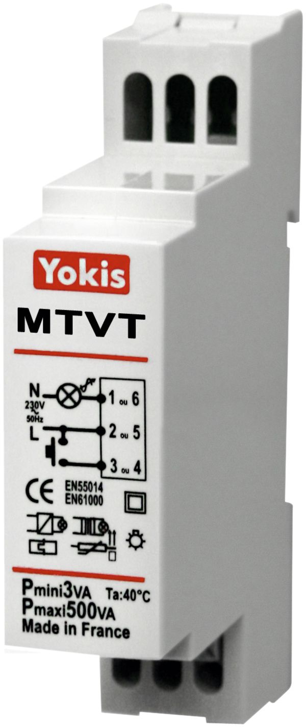REG-Zeit-Dimmaktor Yokis 5…300VA 500W 230V