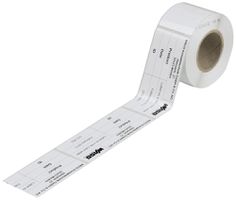 Etikettenrolle WAGO 33×70mm weiss 500 Stk./Rolle, unbedruckt
