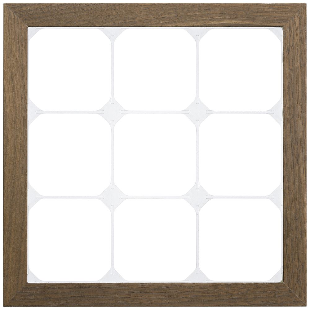 Abdeckrahmen KAL.art 3×3 214×214mm Nussbaum