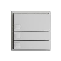 KNX-Taster RGB EDUE, 250mW, o.LED, 3×Taste, 1×Tastenb., hgu