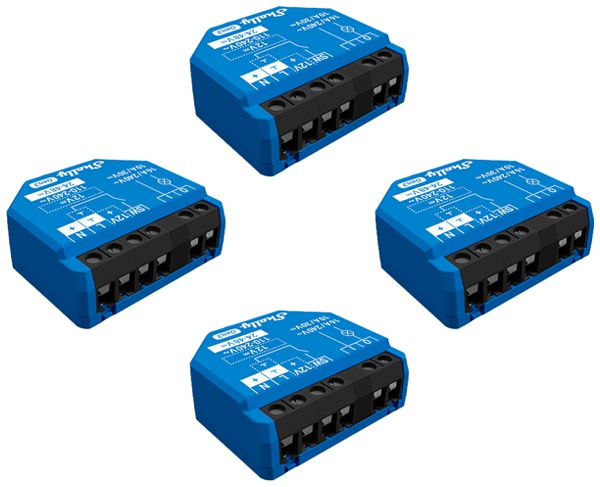 EB-RF-Schaltaktor Shelly 1 Gen3 1-Kan BLE/Wi-Fi 110…240V 4Stk
