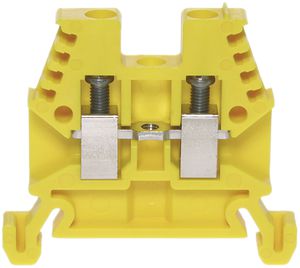 Borne de passage joignable Woertz 0.5…4mm² 32A 1000V vis 2×1 rail DIN 35mm jn