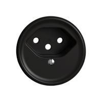 Frontscheibe Feller 1×T13 Ø53mm schwarz